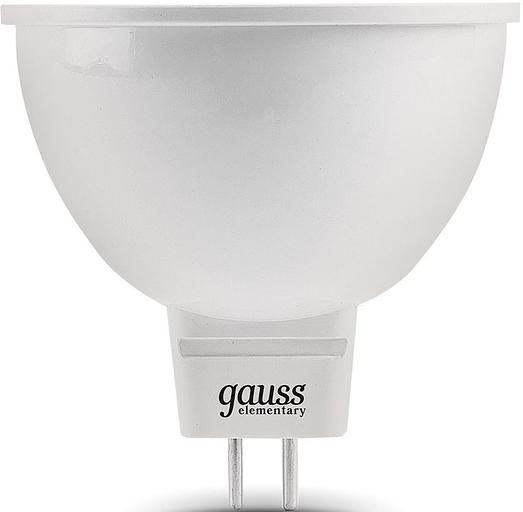 Лампа светодиодная Gauss Elementary MR16 7Вт цок.:GU5.3 спот 220B 6500K св.свеч.бел.хол. MR16 (упак.:10шт) (13537) фото 2