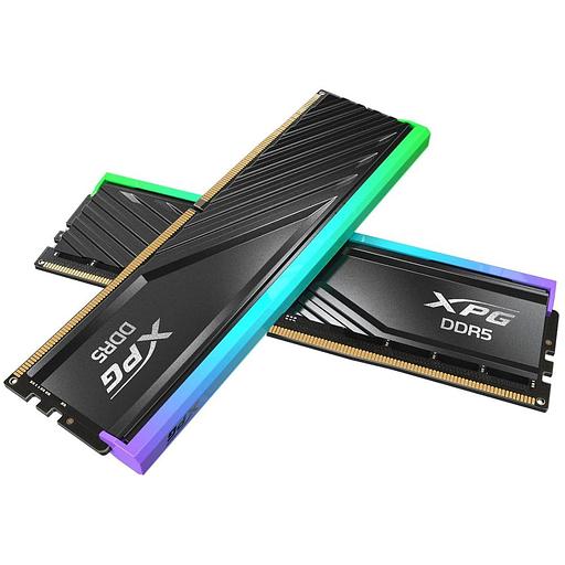 Модуль памяти ADATA XPG Lancer Blade Gaming DDR5 Общий объём памяти 32Гб Module capacity 16Гб Количество 2 6400 МГц Радиатор Множитель частоты шины 32 1.4 В RGB черный AX5U6400C3216G-DTLABRBK фото 1