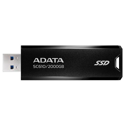 SSD жесткий диск USB 3.2 2TB BLACK SC610-2000G-CBK/RD ADATA фото 1