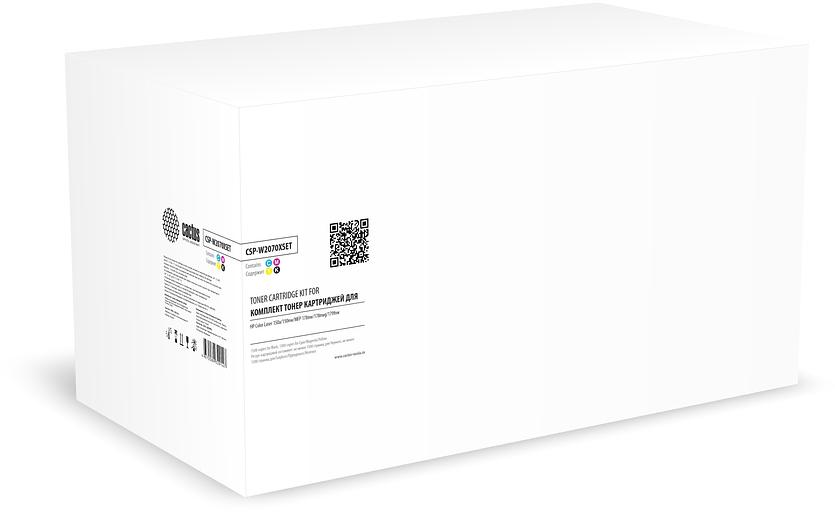 Картридж лазерный Cactus CSP-W2070XSET 117X черный/пурпурный/желтый/голубой набор х4упак. для HP Col фото 1