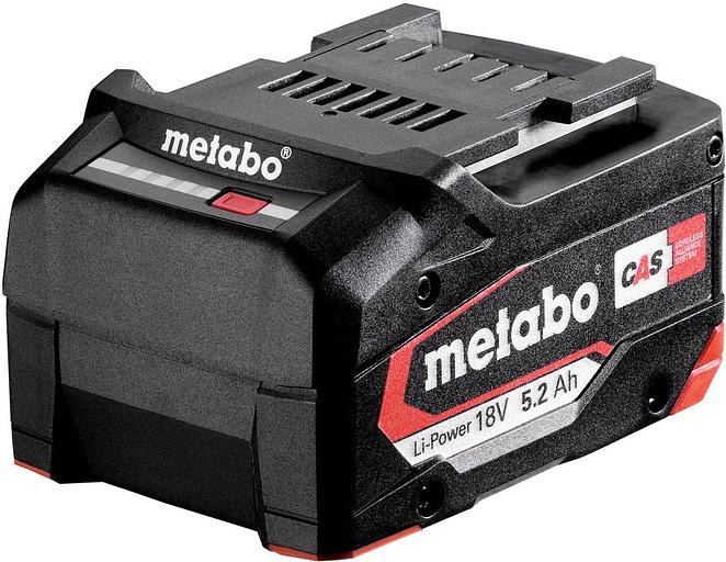 Батарея аккумуляторная Metabo 625028000 18В 5.2Ач Li-Ion фото 1