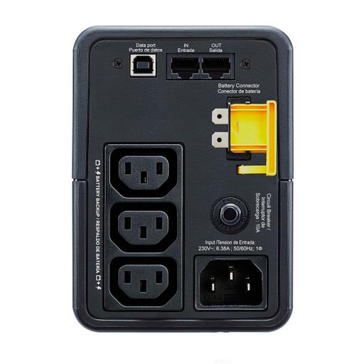Источник бесперебойного питания APC Back-UPS 500VA/300W, 230V, 3xC13, USB, Data/DSL protect.,1 year warranty (BX500MI) фото 3