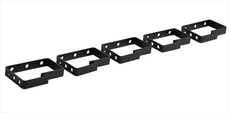 ЦМО Органайзер кабельный одинарный 90 * 65 мм, 5 штук, цвет черный (СБ-9005-5) фото 2