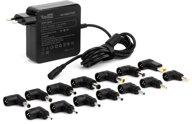Адаптер TopON TOP-QI14 автоматический 90W 15V-20V 14-connectors 6A от бытовой электросети фото 1