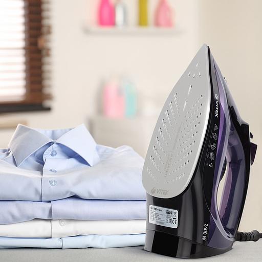 Утюг Vitek 8316-VT-02 2400Вт фиолетовый/черный фото 7