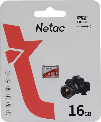 Флеш карта microSDHC 16Gb Netac (NT02P500ECO-016G-S) фото 1