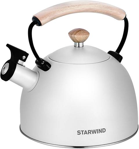 Чайник металлический Starwind Chef Country 2.5л. белый (SW-CH1712) фото 1