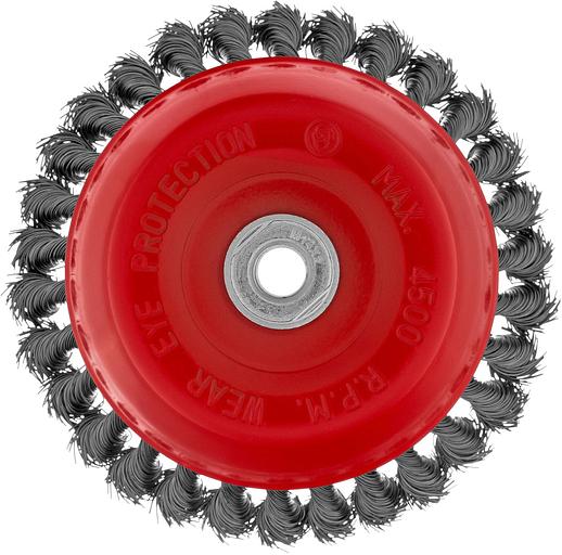 Щетка дисковая по мет. Matrix 74629 d=150мм d(посад.)=14мм (угловые шлифмашины) (упак.:1шт) фото 3