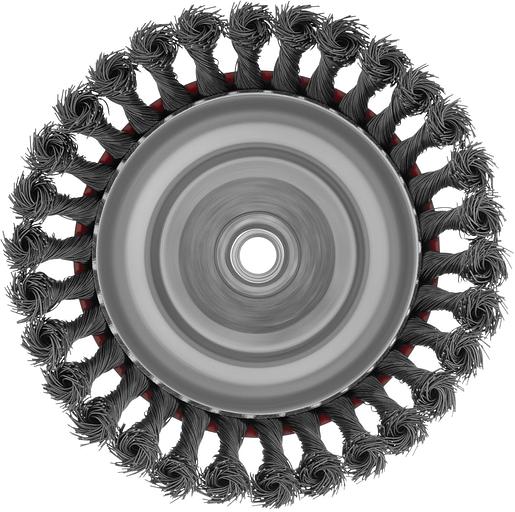 Щетка дисковая по мет. Matrix 74629 d=150мм d(посад.)=14мм (угловые шлифмашины) (упак.:1шт) фото 4