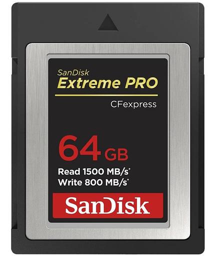 Micro SecureDigital Sandisk Карта памяти SanDisk Extreme PRO CFexpress Type B SDCFE-064G-GN4NN 1500MB/s R, 800MB/s W фото 1