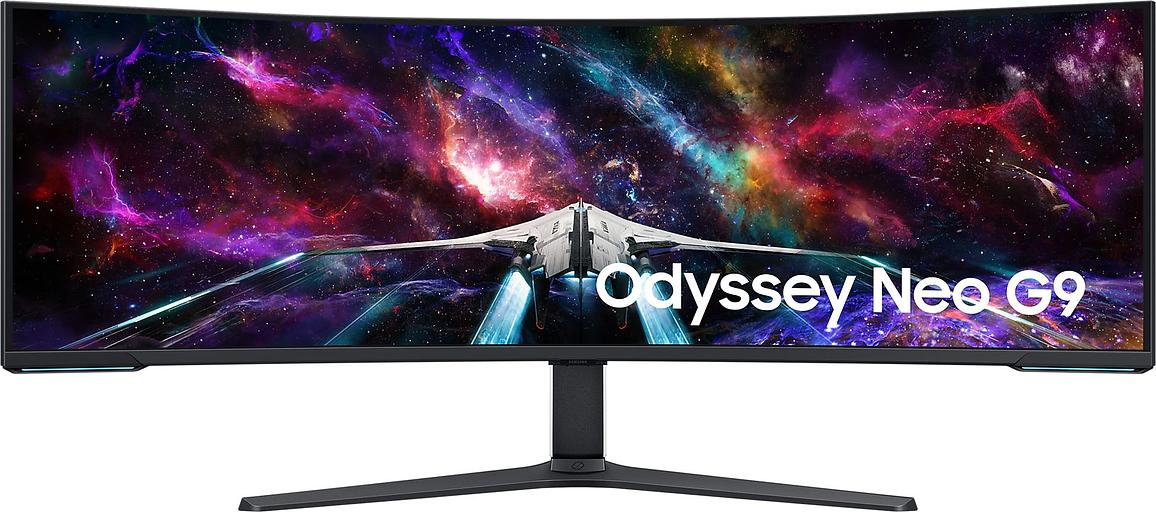 Монитор Samsung 57" S57CG952NI черный VA LED 1ms 32:9 HDMI M/M полуматовая HAS Piv 2500:1 420cd 178гр/178гр 7680x2160 240Hz FreeSync Premium Pro DP WQ USB фото 1