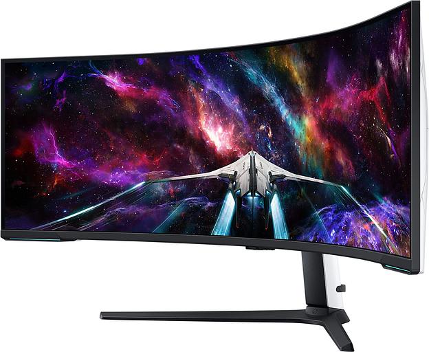 Монитор Samsung 57" S57CG952NI черный VA LED 1ms 32:9 HDMI M/M полуматовая HAS Piv 2500:1 420cd 178гр/178гр 7680x2160 240Hz FreeSync Premium Pro DP WQ USB фото 3