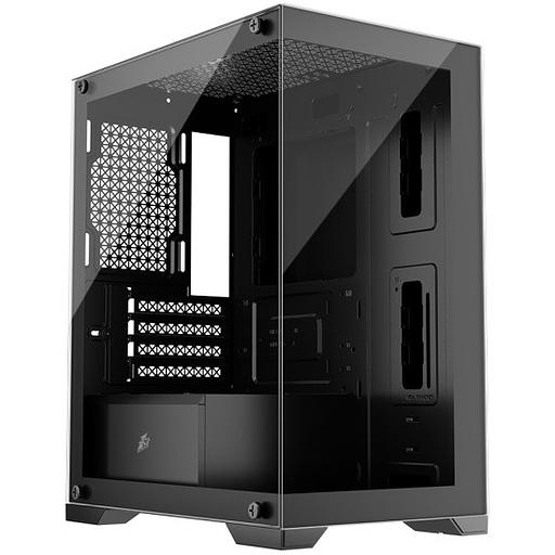 1STPLAYER MIKU Mi2 Black / mATX / 3x120mm LED fans / Mi2-BK-3F1 фото 1