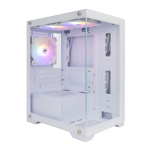 Корпус 1STPLAYER MIKU Mi2 White / mATX / 3x120mm LED fans / Mi2-WH-3F1-W фото 1
