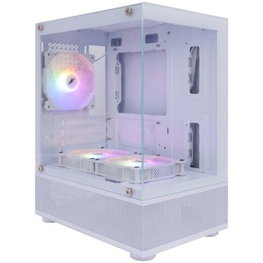 Корпус 1STPLAYER MIKU Mi2-A White / mATX / 3x120mm LED fans / Mi2-A-WH-2F1R-W-1F1-W фото 1