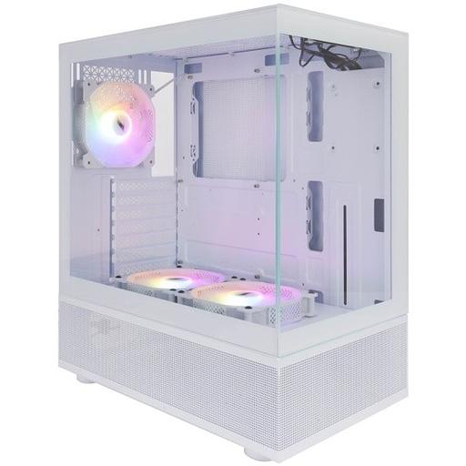 Корпус 1STPLAYER MIKU Mi7-A White / ATX / 3x120mm LED fans / Mi7-A-WH-2F1R-W-1F1-W фото 1