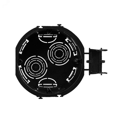 Dkc 59302 Подрозеточная коробка для сплошных стен, черная, под 2 модуля, без винтов фото 1