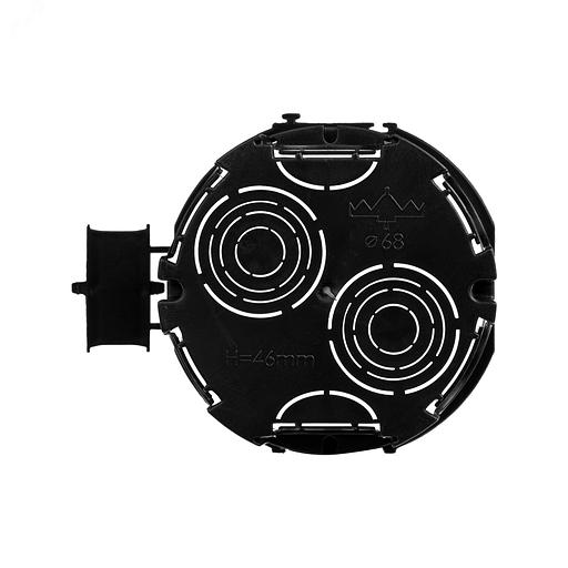 Dkc 59302 Подрозеточная коробка для сплошных стен, черная, под 2 модуля, без винтов фото 3