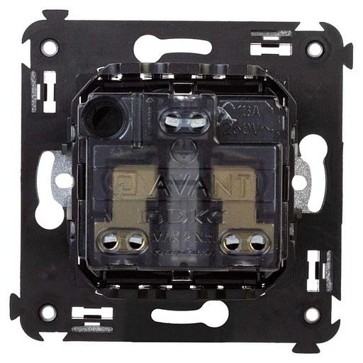 Dkc 4402003 Розетка в стену, 2P+E, с з/ш, "Avanti", "Черный квадрат" фото 2