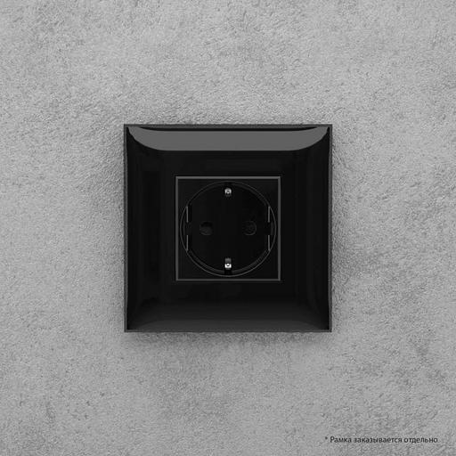 Dkc 4402003 Розетка в стену, 2P+E, с з/ш, "Avanti", "Черный квадрат" фото 5