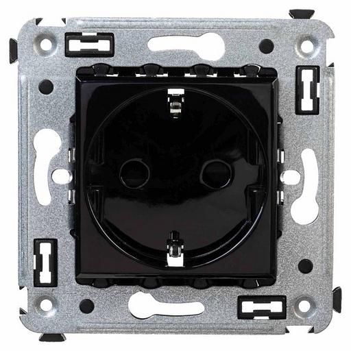 Dkc 4402003 Розетка в стену, 2P+E, с з/ш, "Avanti", "Черный квадрат" фото 6