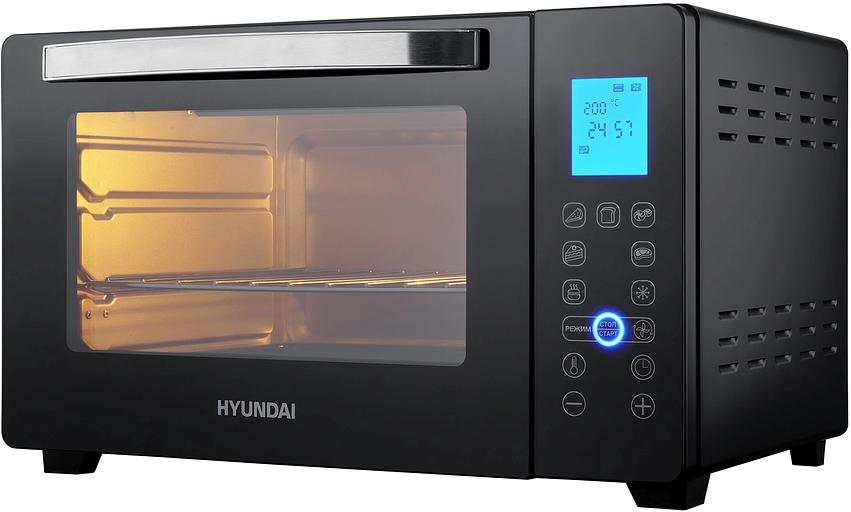 Мини-печь Hyundai MIO-HY096 28л. 1600Вт черный фото 1