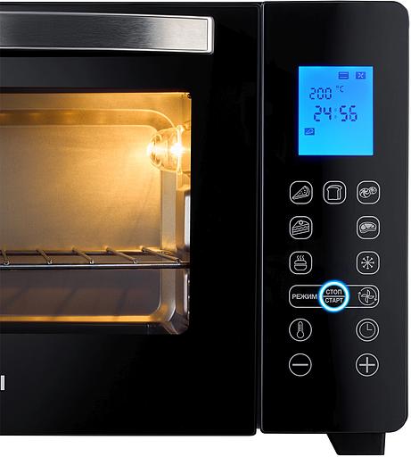 Мини-печь Hyundai MIO-HY096 28л. 1600Вт черный фото 3