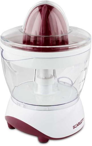 Соковыжималка цитрусовая Scarlett SC-JE50C06 25Вт рез.сок.:700мл. белый/коричневый фото 1