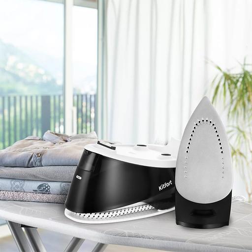 Парогенератор Kitfort КТ-9142 2200Вт черный/белый фото 2