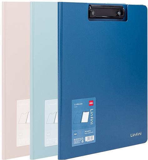 Папка-планшет Deli EF404 A4 полипропилен ассорти с крышкой фото 1