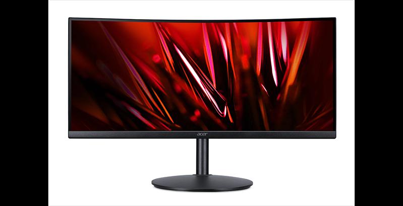 Монитор 34'' ACER Nitro XZ342CUS3bmiipphx,ZeroFrame,Curved 1500R Black,21:9,VA,3440x1440,1/3ms,320,HDR 400cd,180Hz,2xHDMI(2.0)+2xDP(1.4)+Audio out,Speakers 2Wx2,sync: DP/HDMI FreeSync Premium,hdr:HDR 400 (UM.CX2EE.301) фото 1