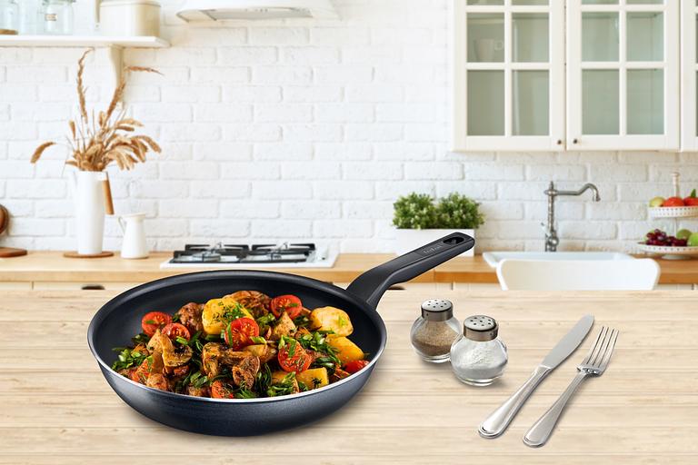 Сковорода Tefal Force 4218024 круглая 24см покрытие: антипригарное ручка несъемная (без крышки) черный (9100048315) фото 3