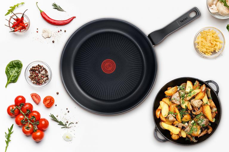 Сковорода Tefal Force 4218024 круглая 24см покрытие: антипригарное ручка несъемная (без крышки) черный (9100048315) фото 4