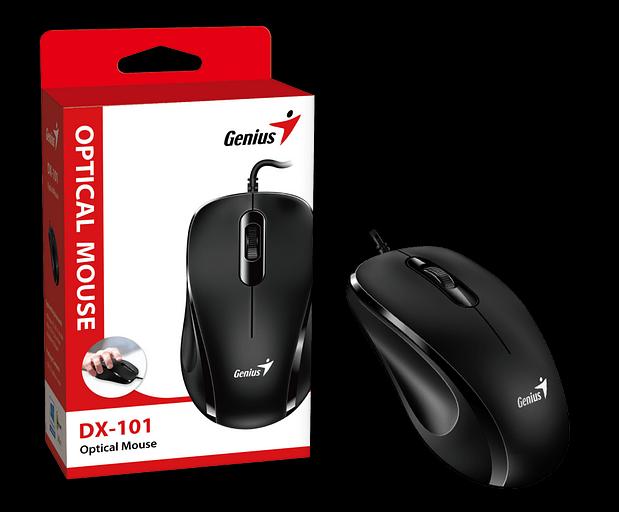 Мышь проводная Genius DX-101 black, 1200dpi, USB (31010026400) фото 3