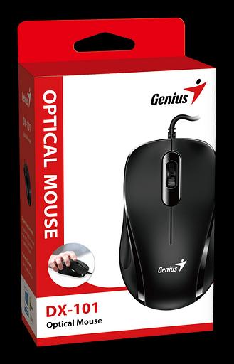 Мышь проводная Genius DX-101 black, 1200dpi, USB (31010026400) фото 4