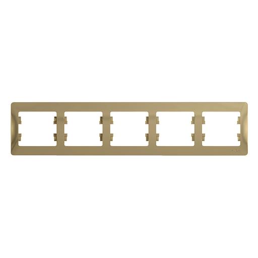 Systeme electric GSL000405 GLOSSA 5-постовая РАМКА, горизонтальная, ТИТАН фото 1