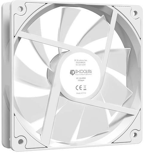 Вентилятор для корпуса ID-COOLING 120x120mm 4pin PWM white (XF-120-ARGB-W) фото 4