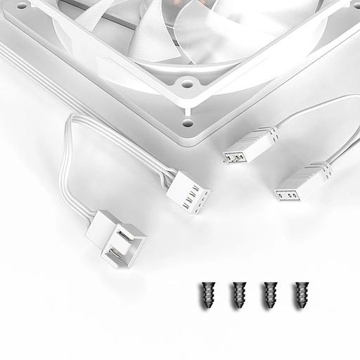 Вентилятор для корпуса ID-COOLING 120x120mm 4pin PWM white (XF-120-ARGB-W) фото 6