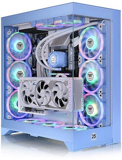 Корпус Thermaltake CTE E600MX Hydrangea Blue без БП E-ATX 3x140mm 2xUSB3.0 1xUSB3.1 audio bott PSU фото 9
