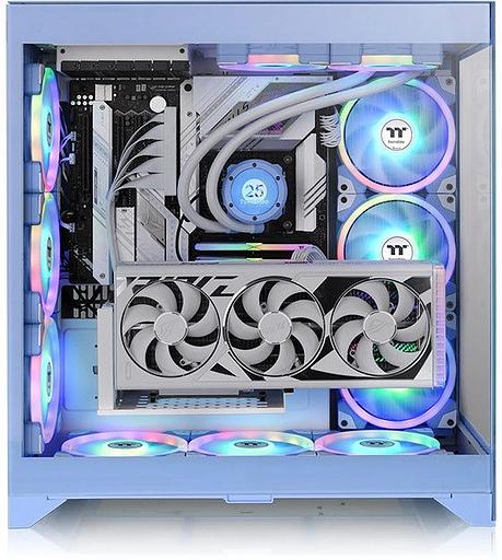 Корпус Thermaltake CTE E600MX Hydrangea Blue без БП E-ATX 3x140mm 2xUSB3.0 1xUSB3.1 audio bott PSU фото 10