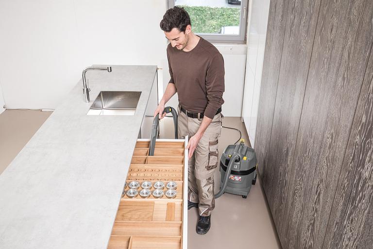 Строительный пылесос Karcher NT 22/1 Ap Te 1300Вт (уборка: сухая/влажная) серый фото 3