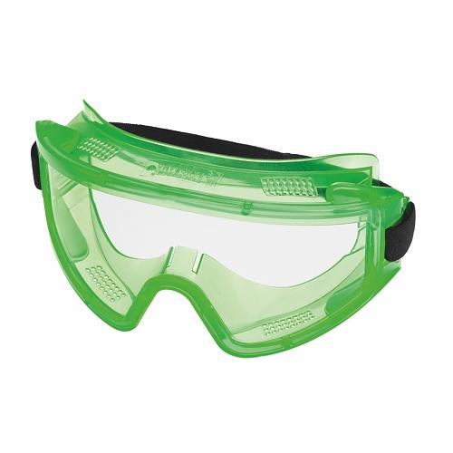 Очки защитные закрытые с прямой вентиляцией ЗП2 PANORAMA (2С-1,2 PС) (прозрачные, мягкий корпус с широкой полосой обтюрации, регулируемая наголовнаялента, материал защитного стекла поликарбонат -5C +55C) РОСОМЗ 30211 фото 1