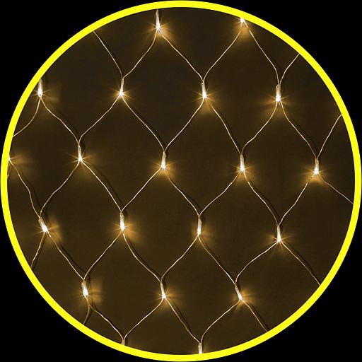 Гирлянда новогодняя светодиодная NGF-N01-156WW-12-1.5x1.5m-230-TR-IP20 Navigator Group 21288 фото 1