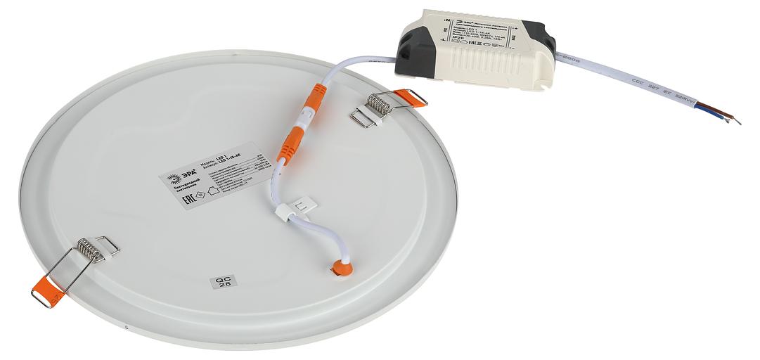 Светильник светодиодный ДВО-18W 4000К 980Лм d=222 мм IP20 круглый ЭРА Б0019459 фото 3