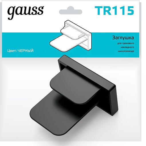 Заглушка для трекового шинопровода черный однофазный Gauss Gauss TR115 фото 3