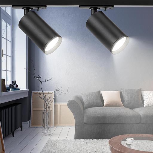 Трековый светильник однофазный TR39-GU10 BK MR16 черный лампа MR16 ( в комплект не входит) ЭРА Б0053310 фото 7