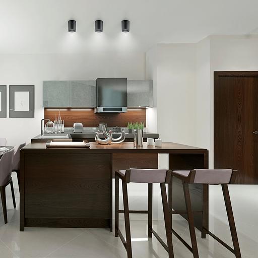 Светильник светодиодный накладной LED ДПО 12 Вт 920 Лм 4100К IP20 d79х100 мм монт d79 мм Overhead Gauss Gauss HD007 фото 5