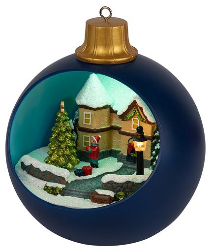 Новогодняя декоративная композиция Шар, мультиколор, 3*АА, 15*15*17 см EFIS-S04 ЭРА Б0060482 фото 1