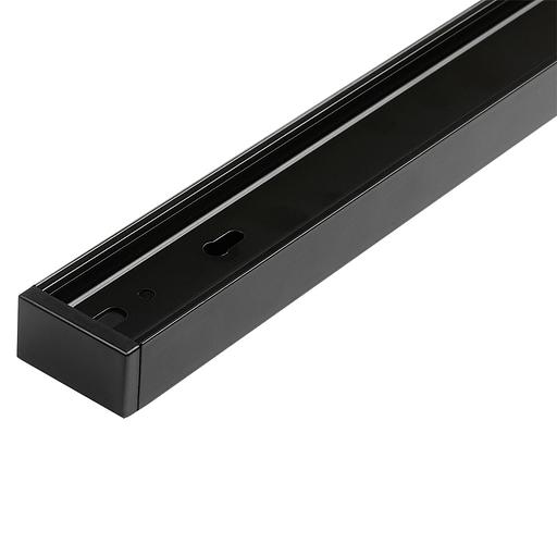 Шинопровод чёрный 1м PTR 1M-BL с токоподводом и заглушкой Jazzway JazzWay 5026322 фото 1