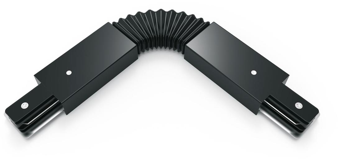 Коннектор для трековых шинопроводов гибкий (I) черный однофазный Gauss Gauss TR117 фото 1